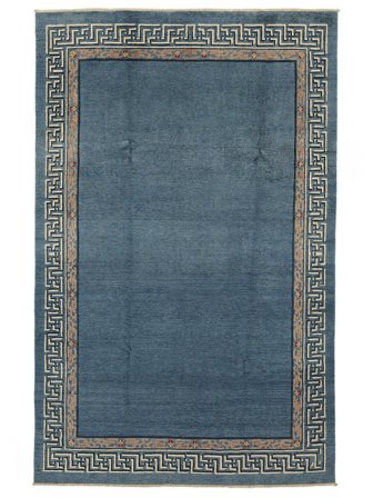 190X295 Tappeto Orientale Kazak Fine Mongolia Blu Scuro/Nero (Lana, Afghanistan)