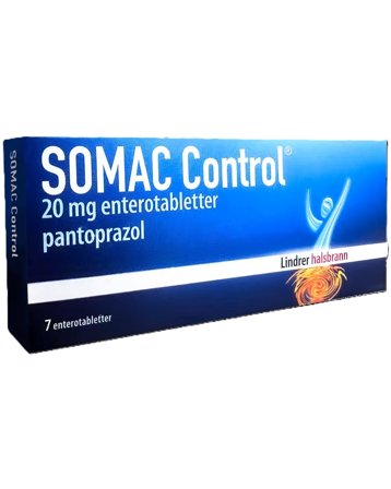 Somac Control 20 mg enterotabletter 7 stk