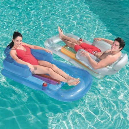 Uppblåsbar Madrass / Badring / Luftmadrass Badleksak Mugghållare-XF6-