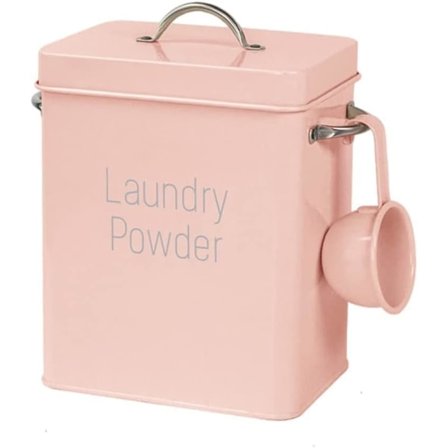 Vaskemiddelbøtte med lokk for å forhindre fuktighet