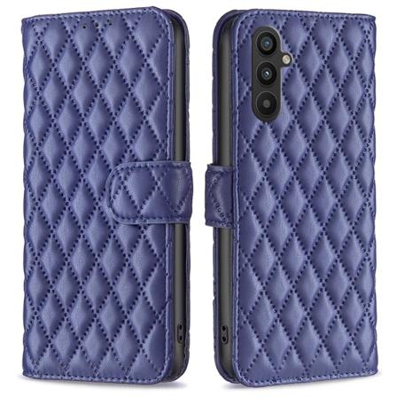 SKALO Samsung A34 5G BINFEN COLOR Quiltet Pung - Blå Blue