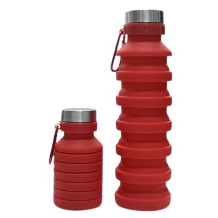 Hopfällbar Vattenflaska, Återanvändbara BPA-fria Vattenflaskor
