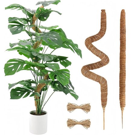 pieces - Sammalpylväs kasveille - Sammalpylväät - Kasvien kiipeilykepit - Kiipeilyteline - Kasvituki - Kiipeilyapu Monsteralle - 70 cm - Kasvipylväs