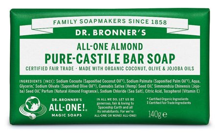 Dr. Bronner's Bar Soap Almond, Skincare, Kropspleje, Bodyshampoo