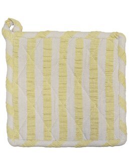Gryteklut Polly stripete krepp Gul