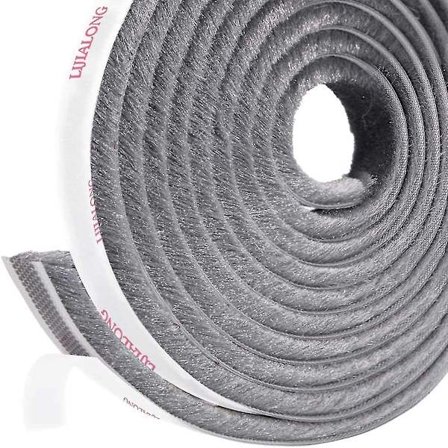 Selvklæbende børste Vejrafisolering filtdørbørstestrimmel til skydedøre vinduesgarderobeforsegling