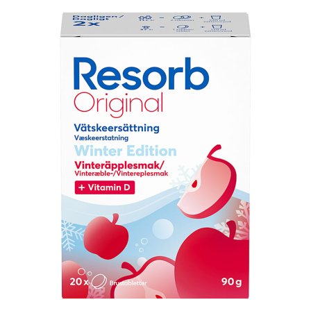 Resorb Original Vinteræble 2 x 10 stk, Sport & Velvære, Protein & Energi, Elektrolytter