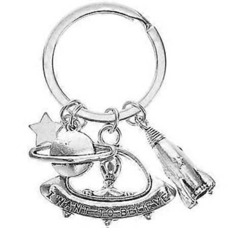 Auton Avaimenperä Avaruus Avaimenperä Riipus Design Matkapuhelimelle Hopea 1Set