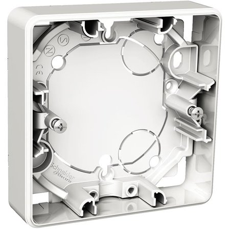 Schneider Electric Exxact WDE002351 Forhøyningsboks utenpåliggende, 21 mm dybde 1 rom, Installasjonsmaterial