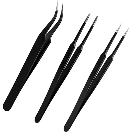 Presisjonspinsett, rustfritt stål antistatisk pinsett, for alle typer reparasjoner
