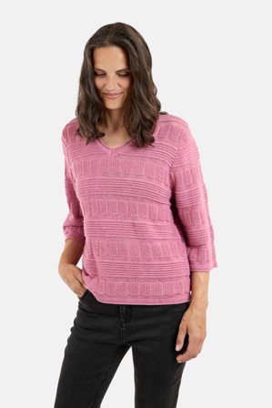 SIGNATURE - 3/4 Ærmet Strik - Rosa