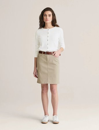 Newhouse Ally Chino Skirt - Beige - 38