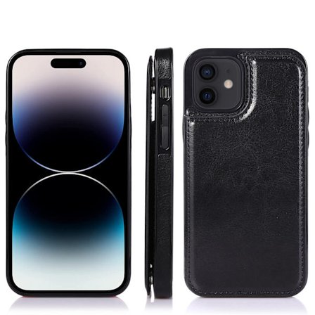 Elegant Skyddande läderfodral för iPhone 15 Pro Max