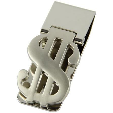 Seteliklipsi dollarin symbolilla - ruostumatonta ter st Silver