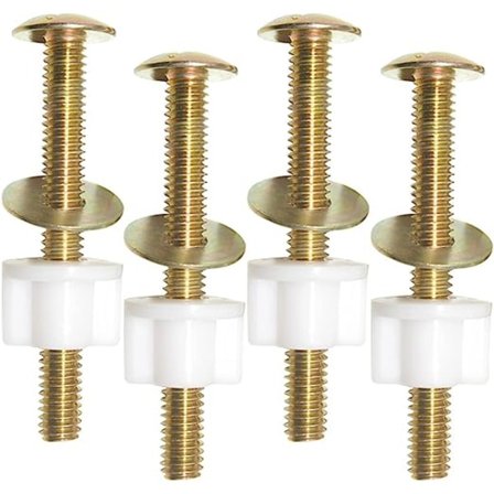 4 st toalettsits skruvar, universella toalettsits gångjärnsbultar och muttrar, H