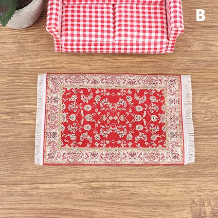 1Pc 1:12 Dukkehus Miniatyr Gulv Teppetrekk Teppe Gulvmatte