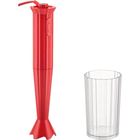 Alessi MDL10 Plissé stavmixer, röd | Köksmaskiner > Stavmixer | Bagaren och Kocken