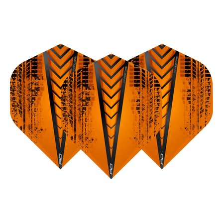 Red Dragon Darts Flights Hardcore Radical Standard 100 Micron Orange/Black 12pcs 4 Sets Extra Thick Professional