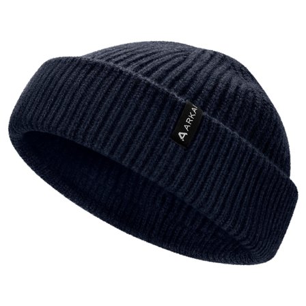 Nórdico | Gorro de pescador de mezcla de lana azul marino para hombres - Gorros de punto