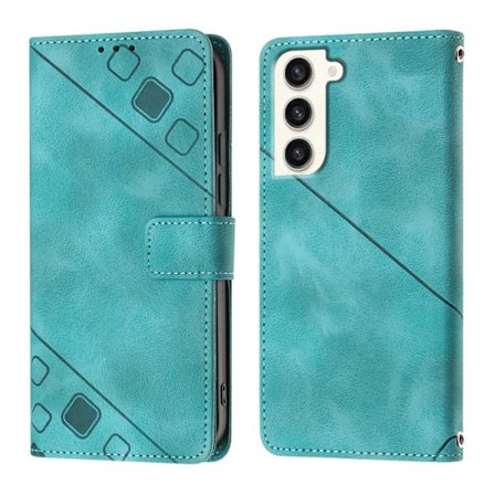 Kompatibel med Samsung A54 5G etui præget læder etui kort slot flip cover mobiltelefon etui
