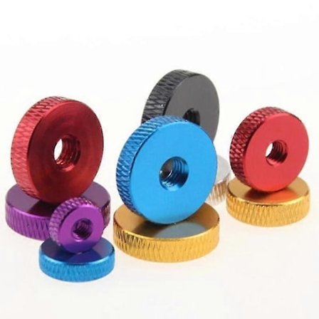 10 stk M3 M4 M5 M6 Flat Riflet Tommelfinger Mutter Aluminium Legering Håndmutter Skrue Avstandsstykke Tommelfinger Mutter For Fpv Rc Modell