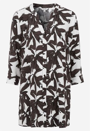 Cellbes of Sweden - Tunika med 3/4 erme i brun / mønstret for damer i størrelse 34/36