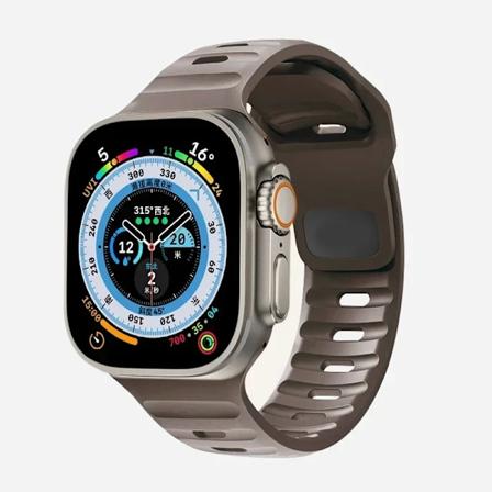 Silikonrem til Apple Watch Band 49mm 44mm 45mm 40mm 41mm 42mm 38mm Ultra 2 Sport Correa Armband iwatch Series 9 8 7 6 5 se