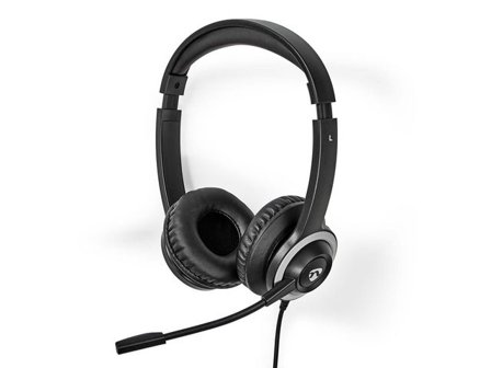NEDIS Headset CHSTU310BK On-Ear USB-A/C - Lyreco - Datorprodukter - Kringutrustning - Datorheadset