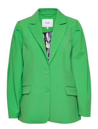 Nueazelina Blazer Blazers Single Breasted Blazers Green Nümph