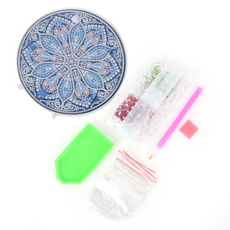 Mandala Nattlampa DIY Diamantmålningskit för Heminredning