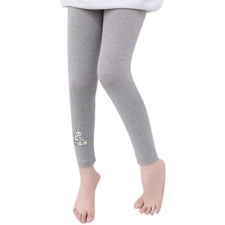 2-12 år Piger Unicorn Trykte Skinny Leggings Bukser Grå Grey