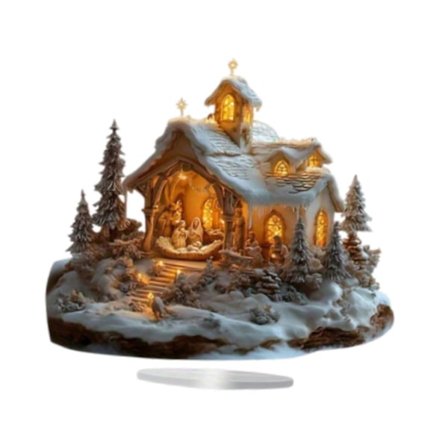 Jesus Figur Julekrybbe Figurer til Bord Soveværelse Stue