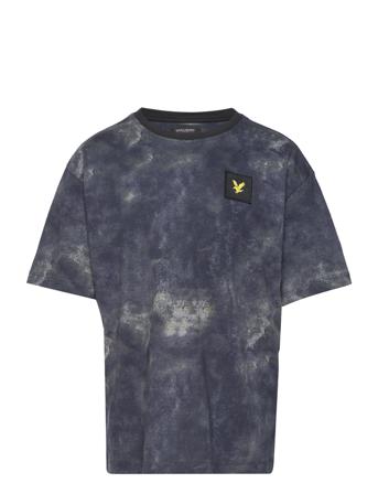 Petrol Digital Print Tee T-shirts Short-sleeved Sininen Lyle & Scott Junior