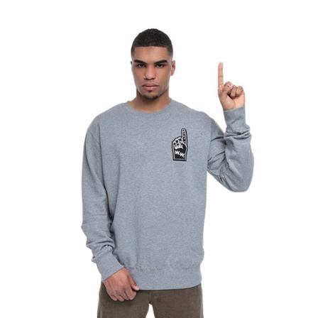 Wood Wood Hugh sweatshirt , Grijs , Heren , Maat: S