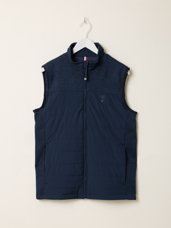 MATCH - Gaston vest - Jean Paul - Str. M - Herre - Gensere & Cardigans - Blå - 100% polyester - resirkulert