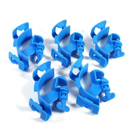 Blå Akvarium Vandfilter Slange Rør Holder Beslag