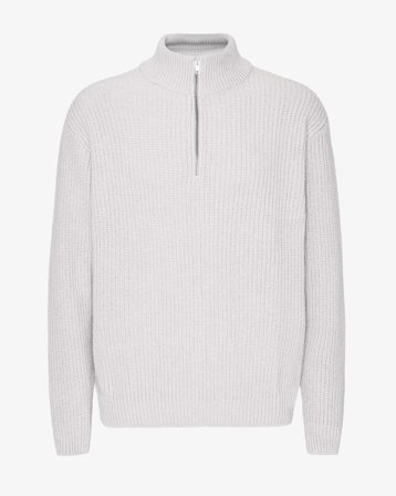 Merino Quarter Zip - Snow Melange 2XL