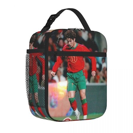 Cristiano Ronaldo Cr7 Isoleret Madpakke Køletaske Madkasse Isoleret Madkasse Madtaske til Kvinder Børn Skole - Perfekt