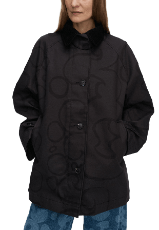 Marimekko Essee Keidas Coat Jackor Dam Svart XS