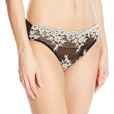 Wacoal Kvinnor Embrace Dentelle Bikini Trosor, Svart, Stor
