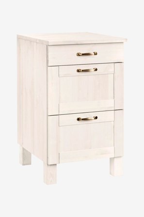 Loft24 - Oppbevaringsskap Alby 60 Small 3 skuffer - Hvit - Skap - Fra Homeroom