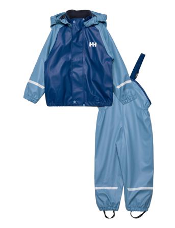 K Bergen Fleece Pu Rainset 2.0 Blue Helly Hansen