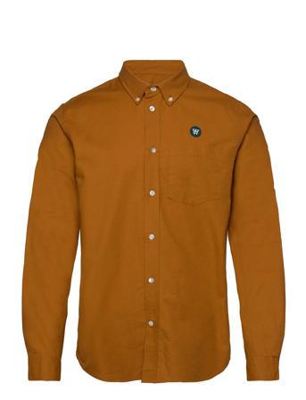 Ted Shirt Skjorte Uformell Oransje Double A By Wood Wood*Betinget Tilbud