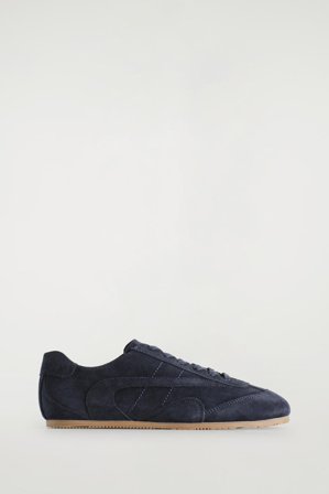 COS Women's Minimal Leather Trainers in Blue