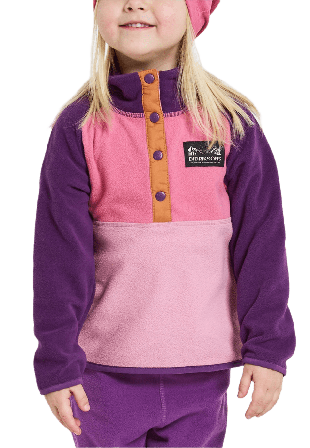 Didriksons Monte Kids Half Button Ytterplagg Unisex Rosa 130