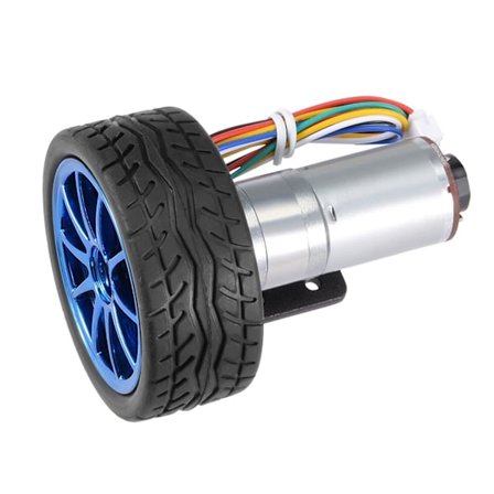 DIY Encoder Gear Motor med monteringsbeslag 65 mm hjulsæt til Smart Car Robot DC12V (60RPM)