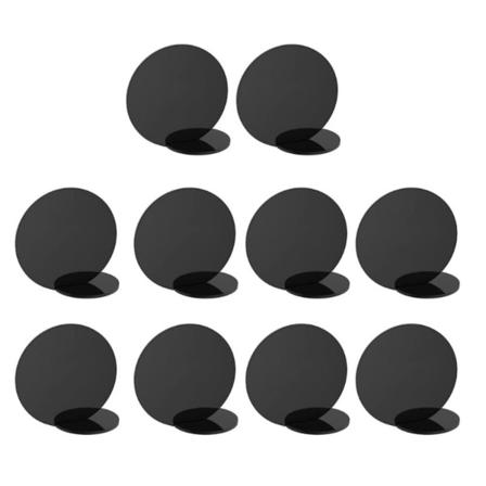 10 Stk Sædekort Bordkort SORT black