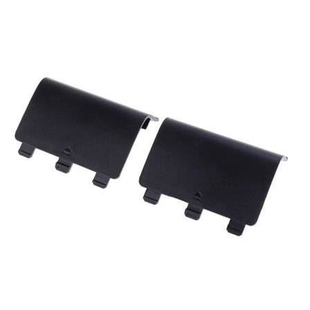 2 Svarta Batteriluckor för Xbox One Trådlös Kontroller - Ersättningstillbehör