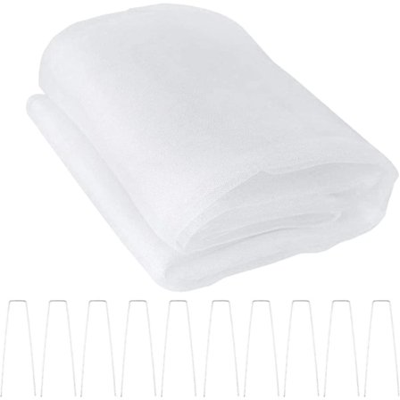 Grønnsakbeskyttelsesnett, 6x2,5m Mesh Anti-insektnett, Insektbeskyttelse Hage Med Spikerfeste, For Å Beskytte Planter Frukt Blomster Avlinger Eller