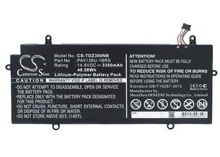 Batteri till Notebook, Bärbar dator för Toshiba Portege Z30, Portege Z30-A-12U m.fl.